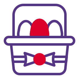 Eggs basket icon