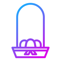 Eggs basket icon