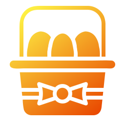 Eggs basket icon