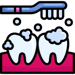 Tooth cleaning icon