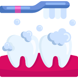 Tooth cleaning icon