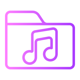 cartella audio icona