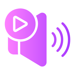video e audio icona