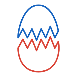 Broken egg icon