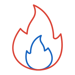 flama de fuego icono