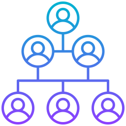 estructura de organización icono