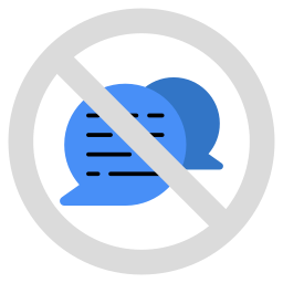 No chat icon