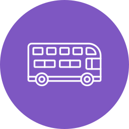 Double decker bus icon