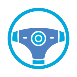 Steering wheel icon