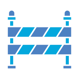 barrage routier Icône