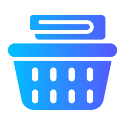 Laundry basket icon