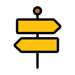 Road sign icon