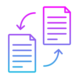 transferencia de archivos icono