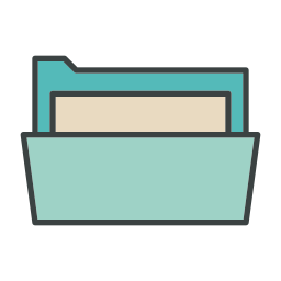 układ folderów ikona