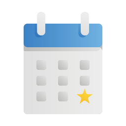 Calendar date icon