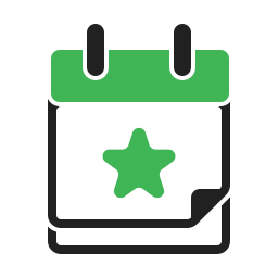 Calendar date icon