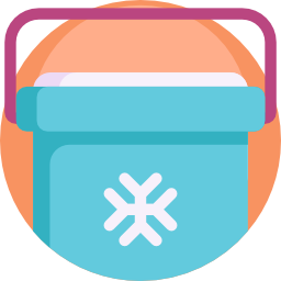 Portable fridge icon
