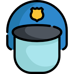 casco de policia icono