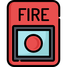 bouton d'incendie Icône