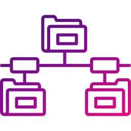 réseau de dossiers Icône