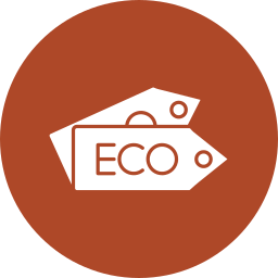 etichetta ecologica icona