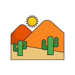 deserto Ícone