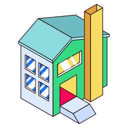 Electric home icon