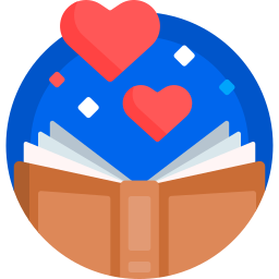 Book lover icon