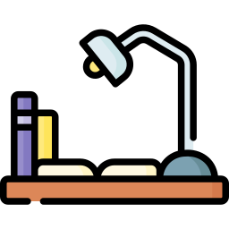 Lamp desk icon