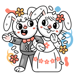 recién casados sticker
