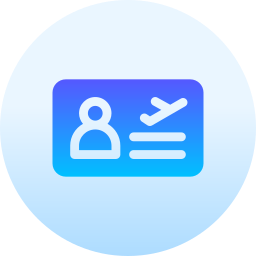 Pilot license icon