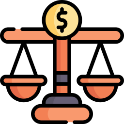 Justice scale icon