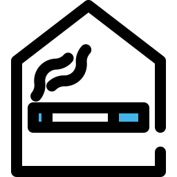 rauchender raum icon