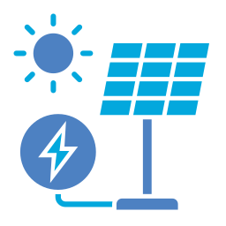 panel solar icono