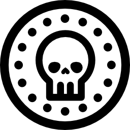 moneda de calavera icono