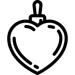 bola em forma de coração Ícone
