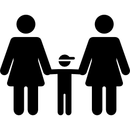 coppia lesbica e figlio icona