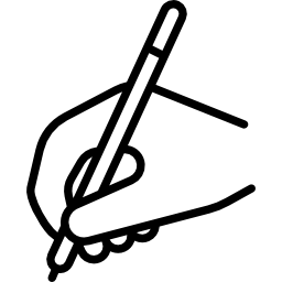 손과 펜 icon