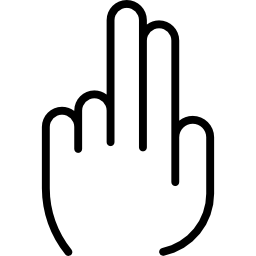 dos dedos icono