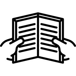 손과 책 icon
