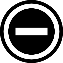señal unidireccional icono