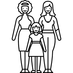 Lesbian Couple and Daughter icon