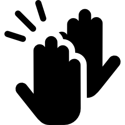 mani che applaudono icona