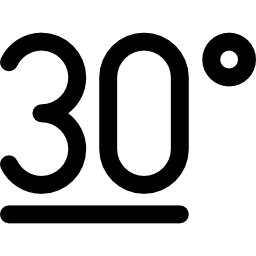 30 graus Ícone