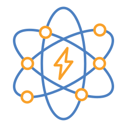 Atomic energy icon