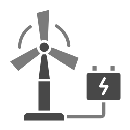 Eolic energy icon