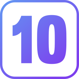 numéro 10 Icône