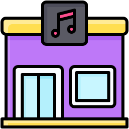 Music shop icon