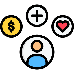 Employee benefit icon