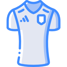 camiseta de futbol icono